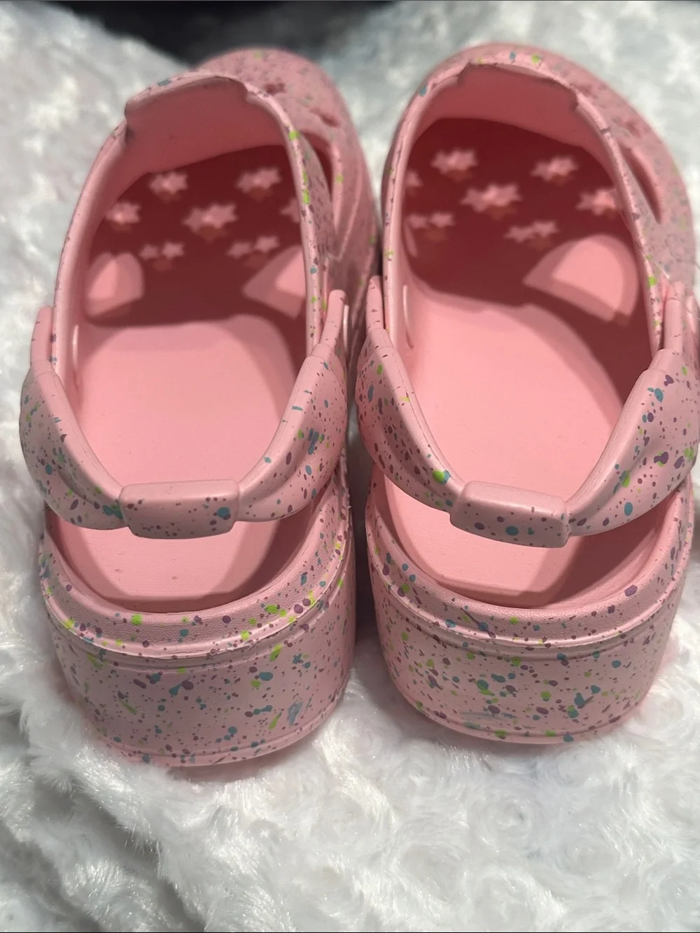Justice Pink Star-Cut Splash Sandals